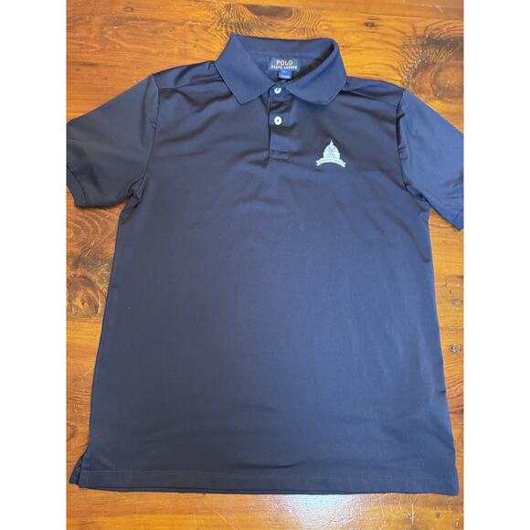 Congressional Country Club Boys Performance Golf Polo Ralph Lauren Navy 14/16 - Picture 12 of 14